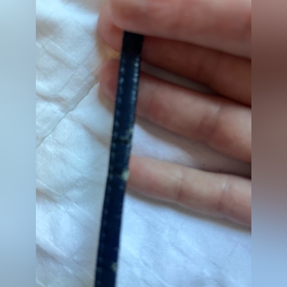 Navy zippered clutch purse - Picture 4 of 5